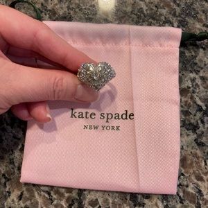 Kate Spade Crystal Heart Ring